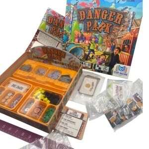 Danger Park Board Game Story Machine Games Strategy Theme Park Like New Complete
